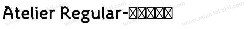 Atelier Regular字体转换